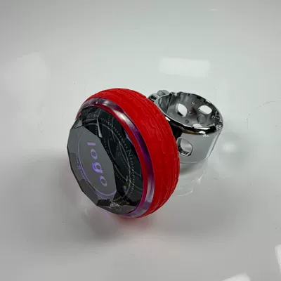 Car Crystal Steering Wheel Steering wheel booster - red-tire-model