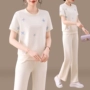 v领妈妈宽松新款两件套