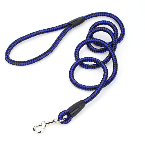 Wholesale Manufacturer Grid Round Cord Pet Leash Nylon Dog Lead Dog Chain Walking Rope Pet Supplies