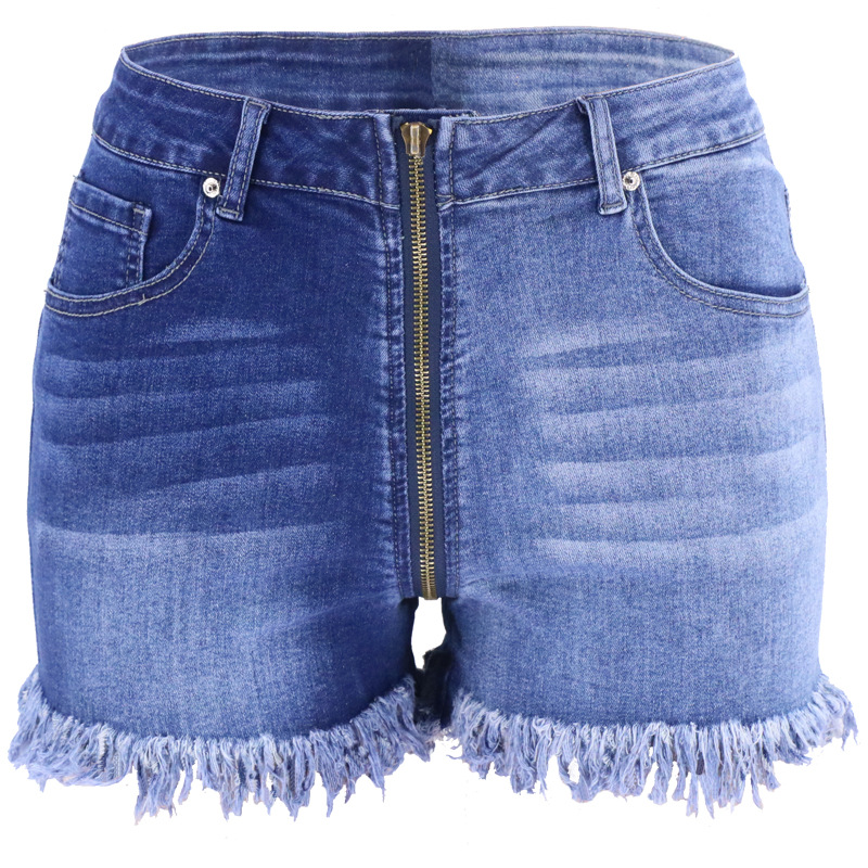 Primavera/Verano 2021 europeo y americano Amazon eBay lavado Yin y Yang cremallera larga adelgazamiento cintura alta calle pantalones vaqueros de las mujeres