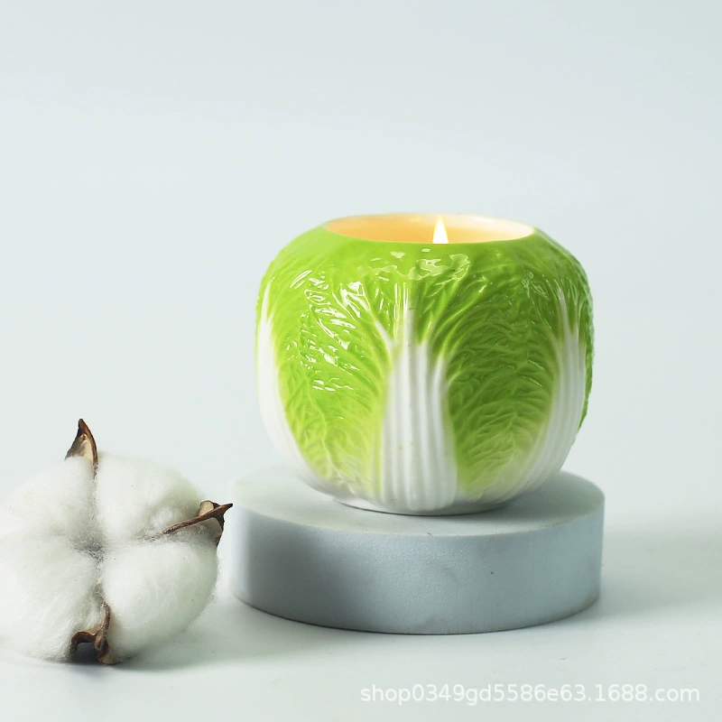 Ароматическая свеча пустая чашка из капусты керамическая банка