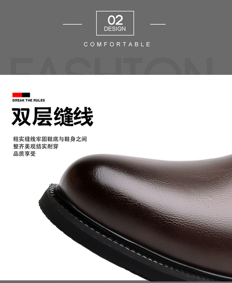 Giày bốt Martin nam cổ trung gót 3–5 cm kiểu công sở casual — z8189 màu nâu, z8189 đen chi tiết 9