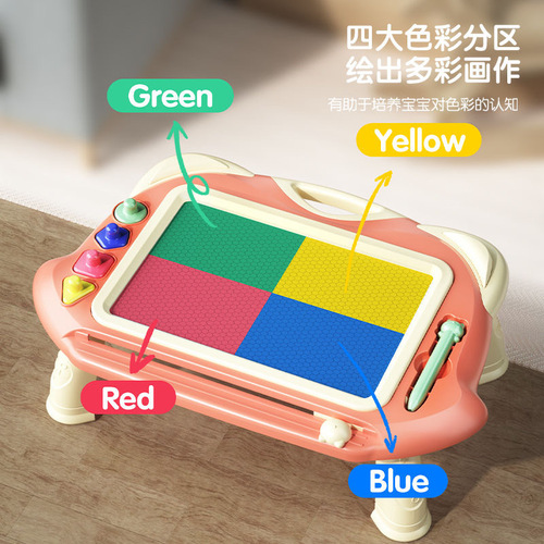 Children's drawing board magnetic baby drawing board table baby color writing board magnetic graffiti board erasable home wholesale