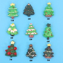 2025新款圣诞节树脂配件抖音手机壳DIY饰品货源跨境热销圣诞装饰