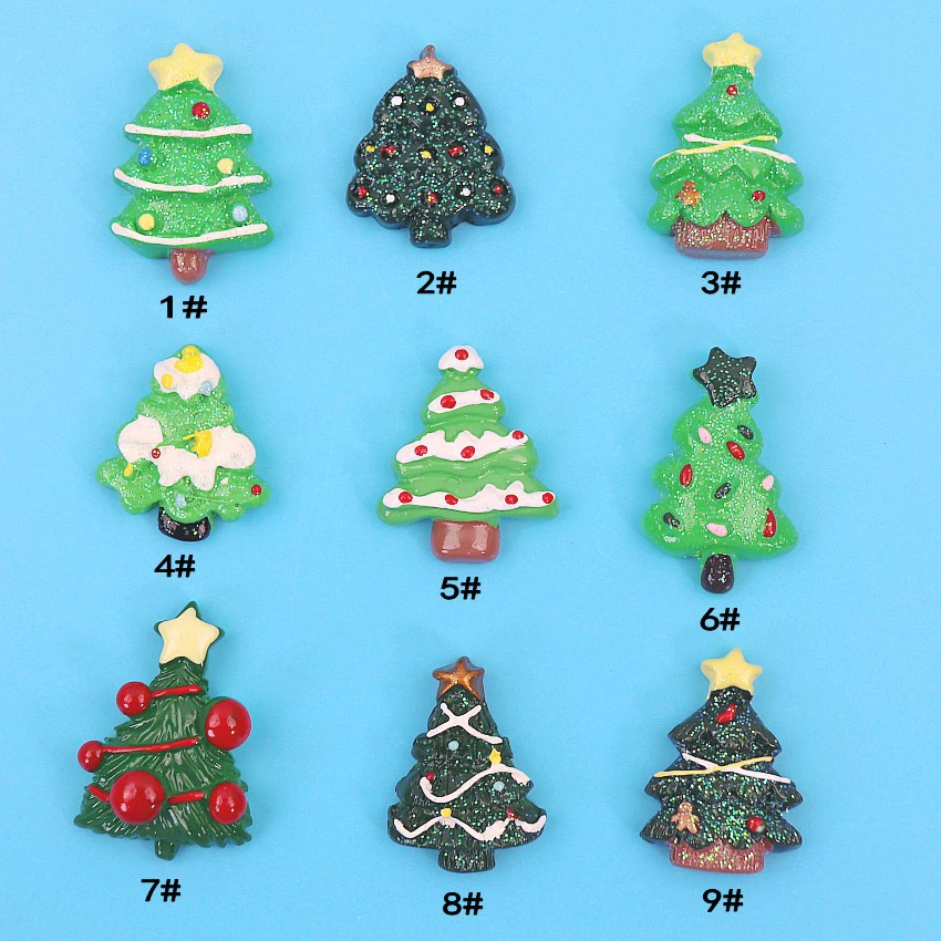 Новые рождественские аксессуары из смолы 2025 года: украшения для чехлов телефонов TikTok, товары для рукоделия, хит продаж для трансграничной торговли, рождественские декорации