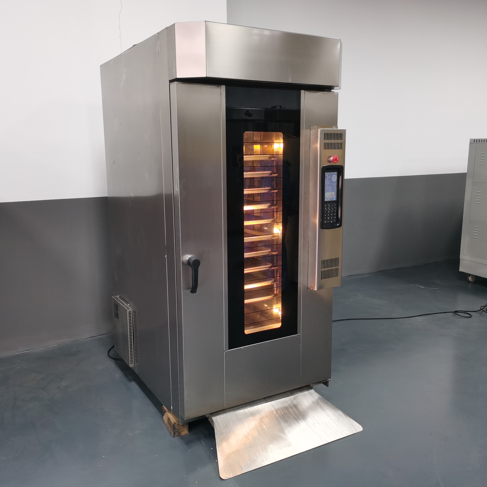 商用烤鸭炉烤面包炉5盘10盘12盘15盘烤炉 电热燃气热风旋转烤炉