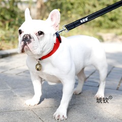 犬用ベル首輪、中小型犬用銅ベル、コーギーテディ、フレンチブルドッグ首輪、首輪、リード、ペット用品