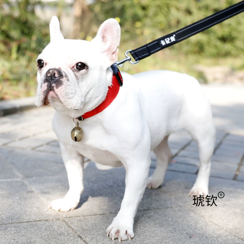 Ошейник с колокольчиком для собак маленького и среднего размера, медный колокольчик, ошейник для корги Тедди, французского бульдога, ошейник, тяговая веревка, товары для домашних животных