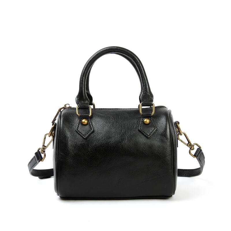 2025 New Genuine Leather Women's Bag American Retro Handbag Commuter Bag Boston Bag First Layer Cowhide Crossbody Bag 2025 New Genuine Leather Women's Bag American Retro Handbag Commuter Bag Boston Bag First Layer Cowhide Crossbody Bag