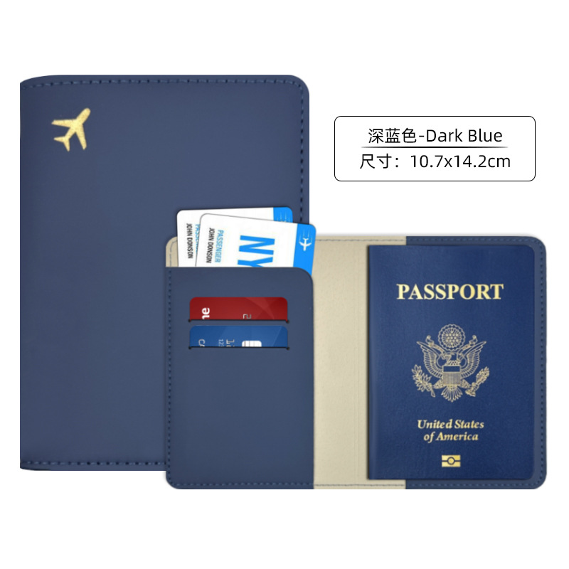 Pu cuero transfronterizo paquete de documentos de borde de aceite pasaporte de viaje al extranjero este paquete de pasaporte de cubierta de la carpeta de pasaporte fabricante de pasaporte