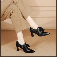 洋气秋季女鞋高跟鞋小个子春秋款女鞋气质单鞋百搭潮流新品新品女