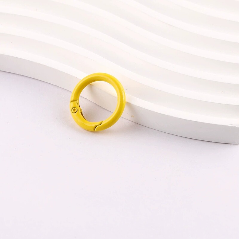 20mm23mm diy彩色烤漆弹簧扣圆环圈开口圈饰品配件弹簧圈扣钥匙圈|undefined