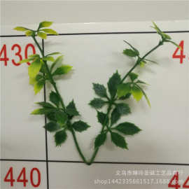 仿真植物 11厘米两叉塑料水草 草坪地板草 仿真花装饰小草配件