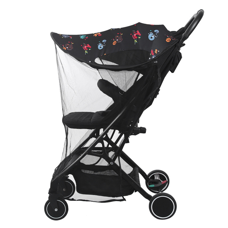 Toldo de cochecito de bebé, toldo de protección UV, artefacto de bebé, sombrilla de sombra alargada universal, cobertizo para bebé