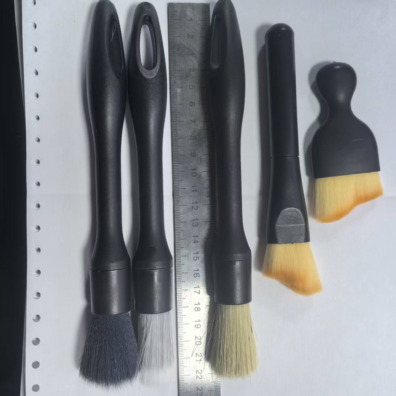 Cross-Border Soft Bristle Brush Set, Car Dust Removal Brush, Interior Cleaning Tool, Air Conditioning Vent Cleaning Brush, Car Wash Use