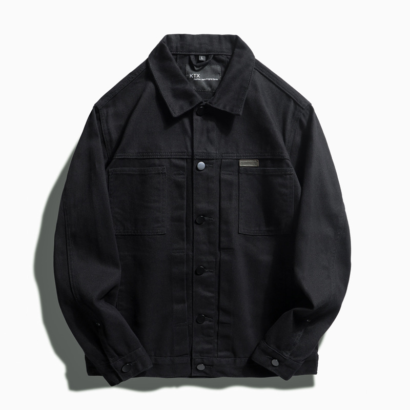Herrenbekleidung: Angebot an High-Street-Jeansjacken für Männer, trendige Freizeitjacken, lockere und schöne Oberteile im neuen Frühlings- und Herbststil_voghion.com
