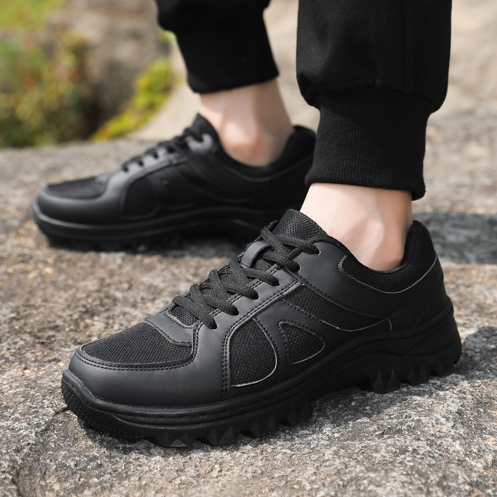 Zapatos de montaña de primavera para hombres, zapatos casuales transpirables, zapatos de moda al aire libre antideslizantes.