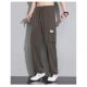 Multi-pocket Crock Pants Men's Summer Thin Ice Silk Loose Straight Casual Pants Sports Quick-drying Wide-leg Long Pants
