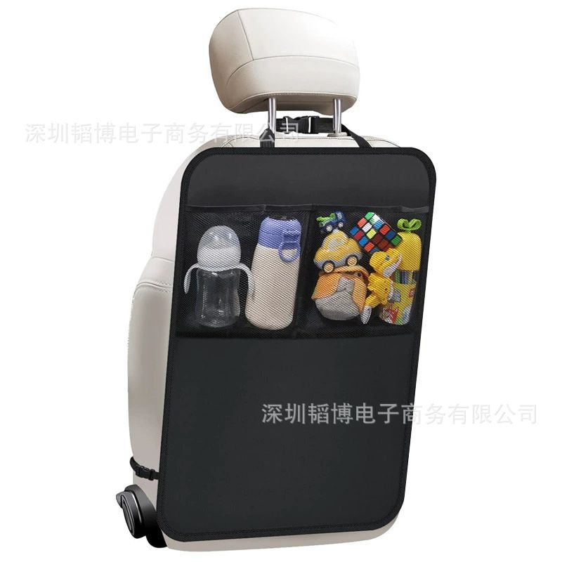 Car Rear Seat Anti-Kick Pad Car Rear Seat Protection Pad Car Anti-Dirty Waterproof with Storage Bag