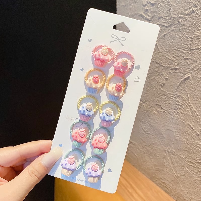 Cuerda linda del lazo del pelo de los niños tamaño pequeño no duele el pelo banda de goma del bebé femenino accesorios para el cabello banda de pelo de dibujos animados