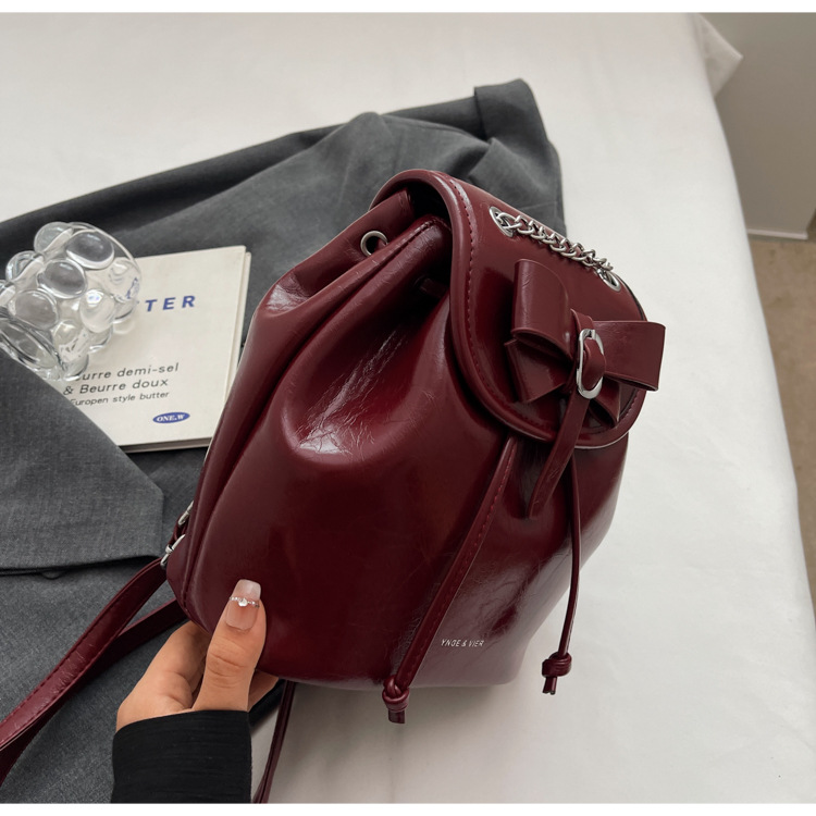 Student class pleated backpack for women 2024 new Korean style trendy student bag, niche high-end women's bag_voghion.com