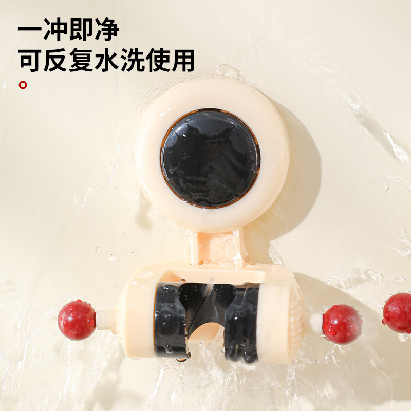 浴室吸盤シャワーブラケットフック取り外し可能で調整可能な浴室吸盤シャワーブラケットパンチフリーシャワーラック|undefined