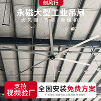 永磁大型工业吊扇工厂车间场馆商用7.3米节能工业大风扇降温通风