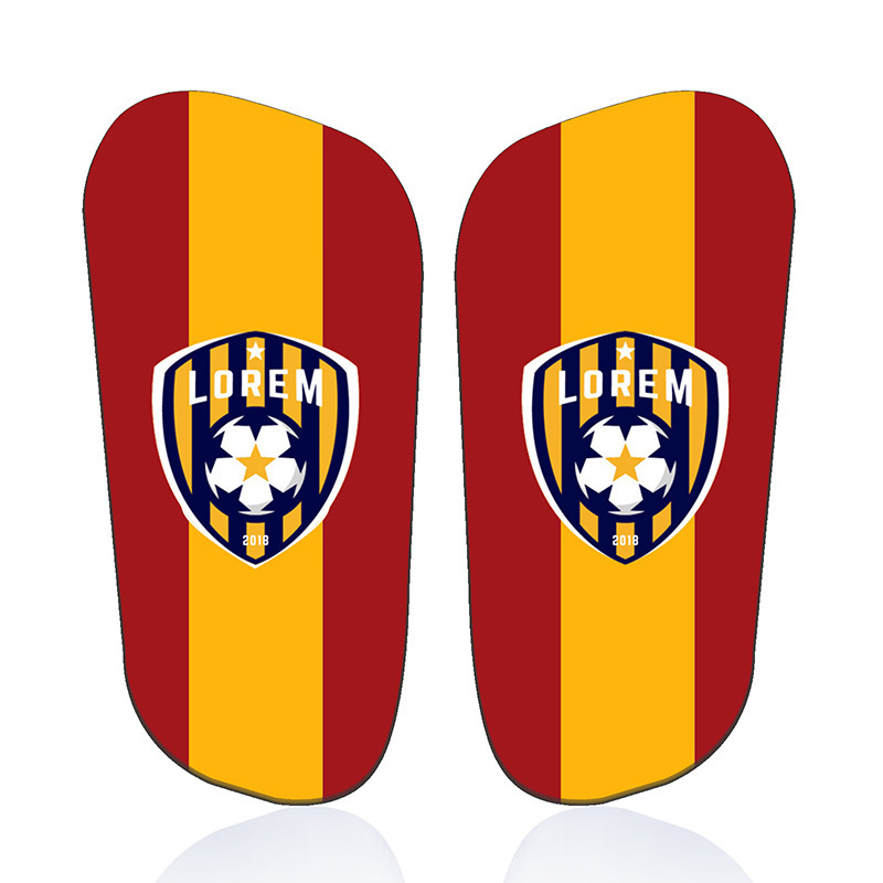 Tablero de piernas de fútbol de transferencia de sublimación 3D 2022 tema de la Copa del Mundo para adultos y niños equipo de protección de fútbol para personalizar