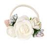 Children's brand cute fresh hair rope for princess, flowered, simple and elegant design