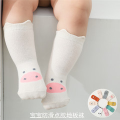 21 autumn and winter new children's floor socks baby socks cartoon dotted mid-calf socks baby non-slip toddler socks cross-border