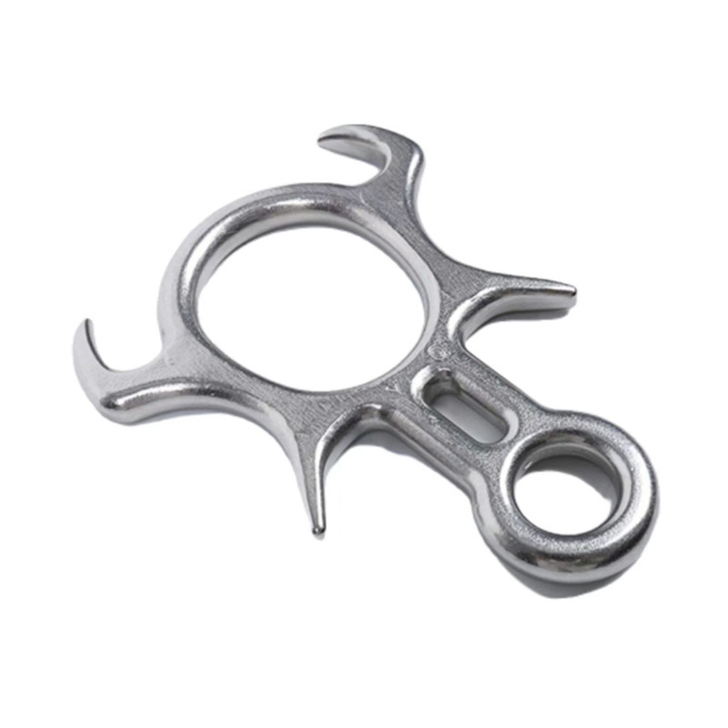 Stainless Steel High-Altitude Work Safety Equipment, Rappelling and Rock Climbing Figure-Eight Ring Descender, Slow Descent Device, Horn Figure-Eight Ring