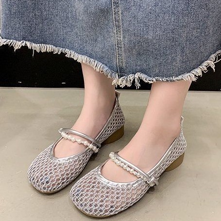 Zapatos de tacón grueso de un pie, zapatos de mujer, 2026 nuevos zapatos de moda de tacón bajo de estilo francés de verano