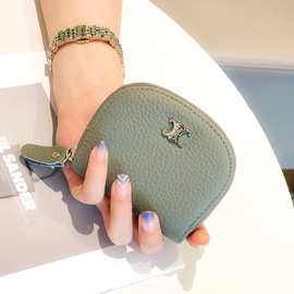 直播福利头层牛皮卡包女式小巧大容量卡片包迷你风琴多卡位零钱包