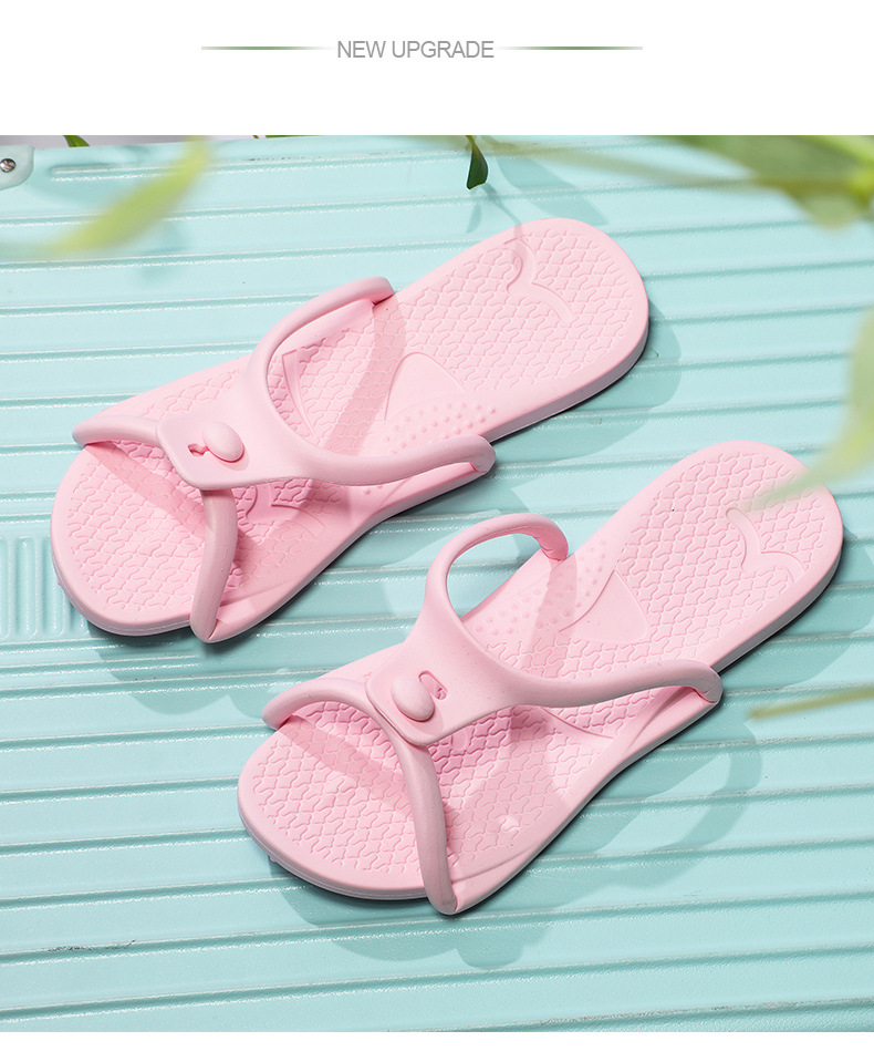 Unisex Basic Einfarbig Offener Zeh Flip-Flops display picture 5