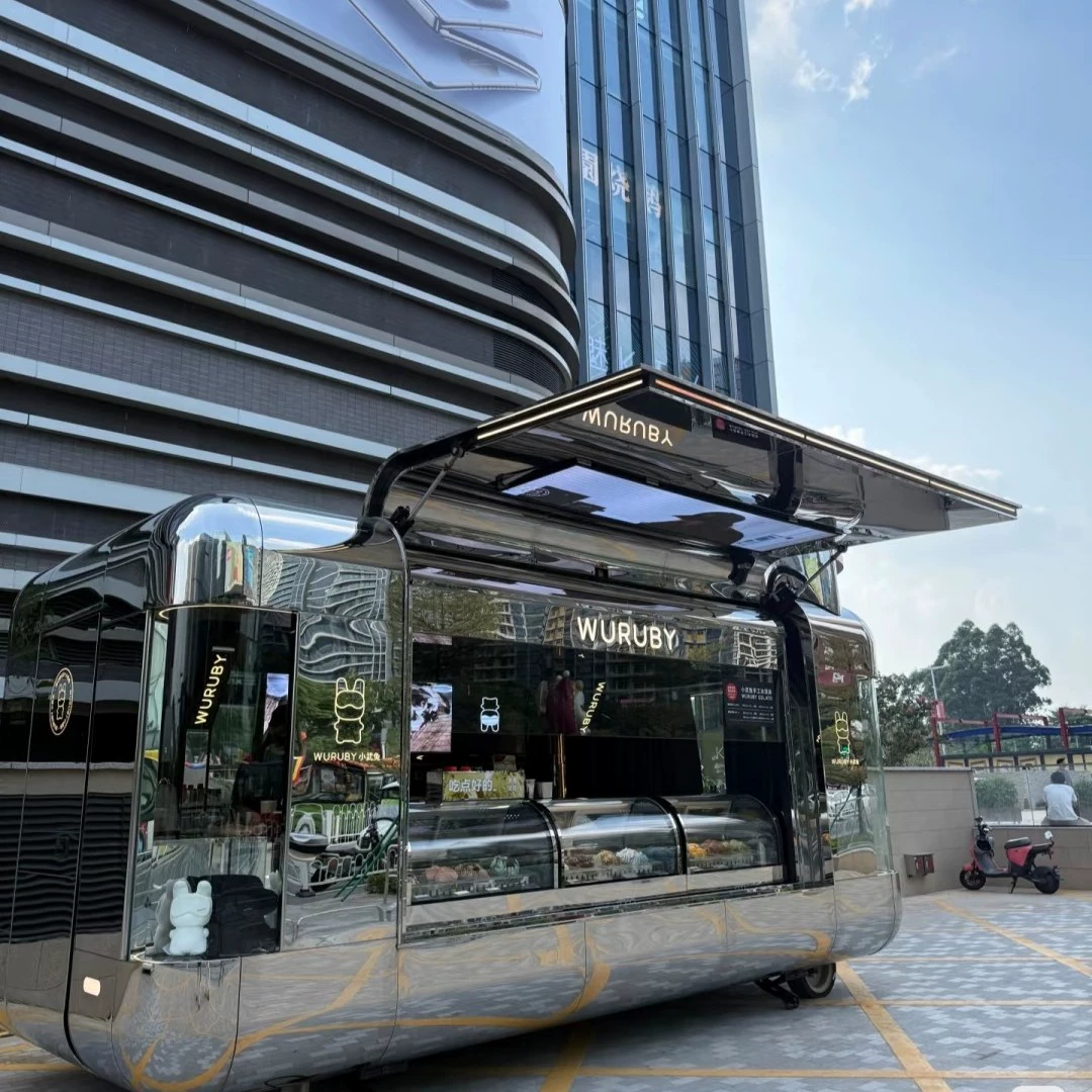 Электрический передвижной многофункциональный фудтрак из нержавеющей стали для завтраков, барбекю, жареных шашлыков, коммерческий передвижной прилавок для ночного рынка