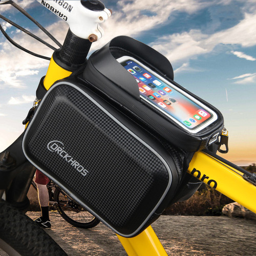 Mountain bike front fork bag, saddle bag, handlebar bag, mountain bike cycling gear waterproof phone bag