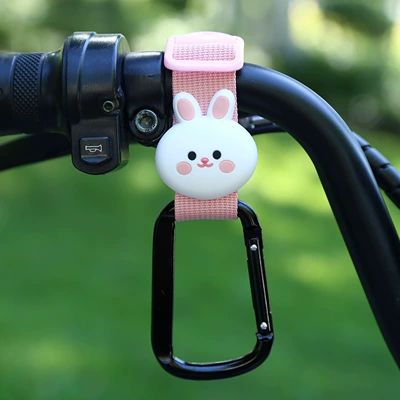 Other Electric Vehicle Accessories – Hanging Buckle Storage Artifact - pink-webbing-with-black-buckle-little-white-rabbit-short-style