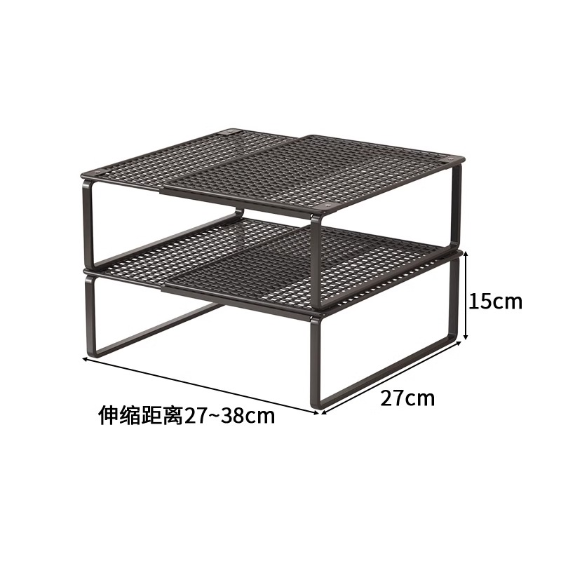 ☆★블랙 [확장형] 길이 27-38CM 폭 27CM 높이 15CM 2단☆★
