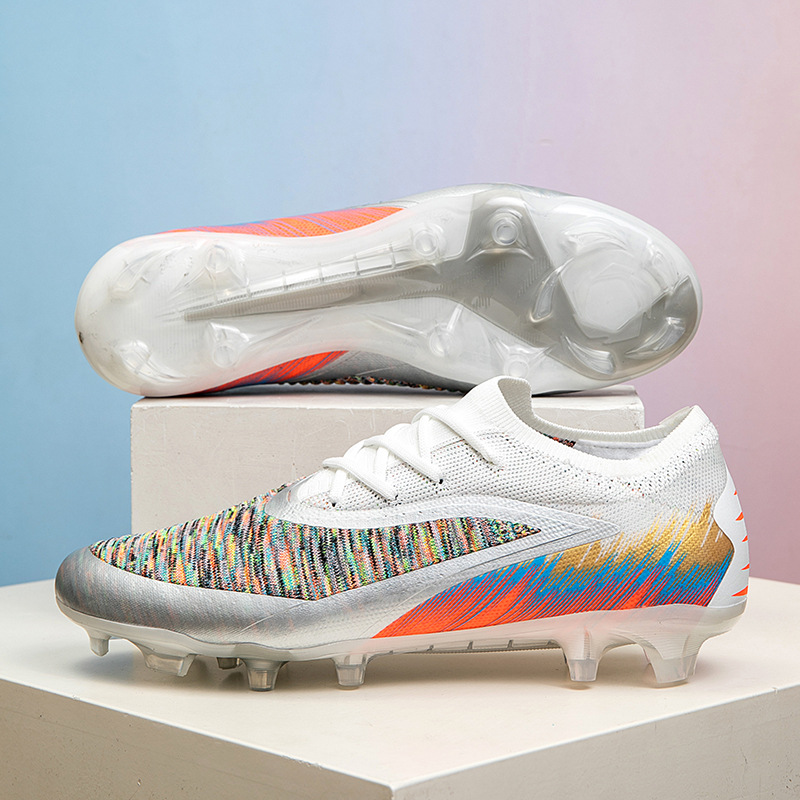 Cross-Border Putian New Model Football Shoes for Men and Women, Long Spikes, Breathable, Wear-Resistant, Non-Slip, Training and Competition-Specific, Multi-Stud Football Shoes