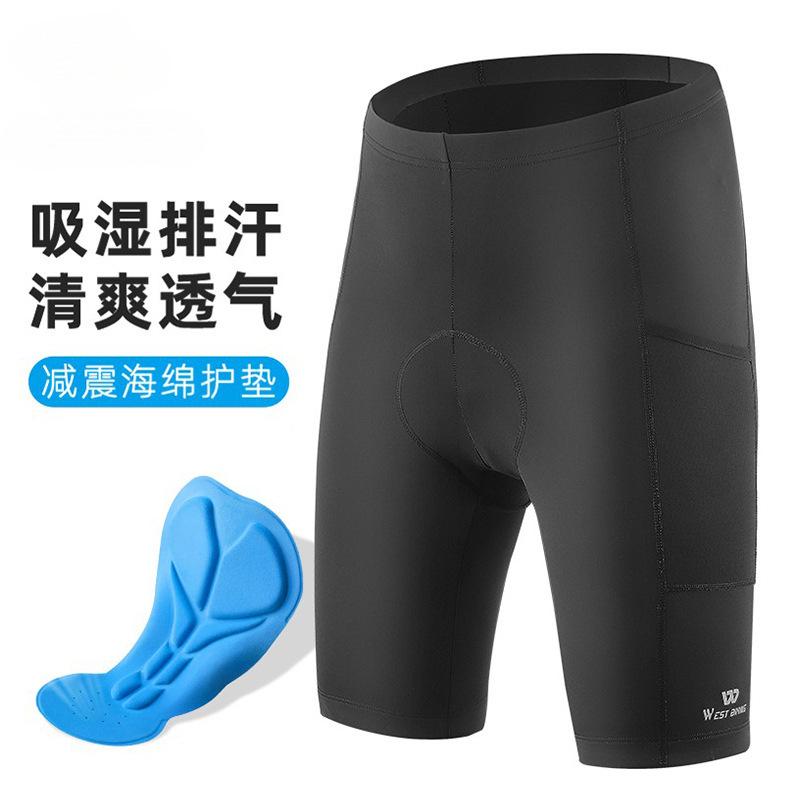 Cross-Border Cycling Pants for Men and Women, Road Cycling Shorts, Cycling Clothing, Pants, Underwear, Cycling Clothing, Shock Absorption