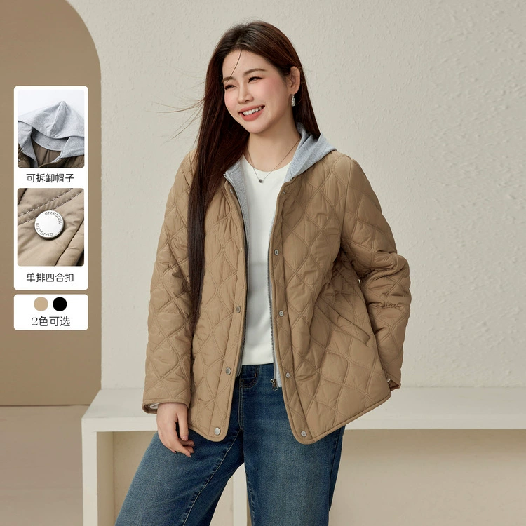 [Тыква теплая замок Wenlian шляпа хлопчатобумажная одежда] Faby Show большой размер женская дикая куртка жирная мм зимняя новая