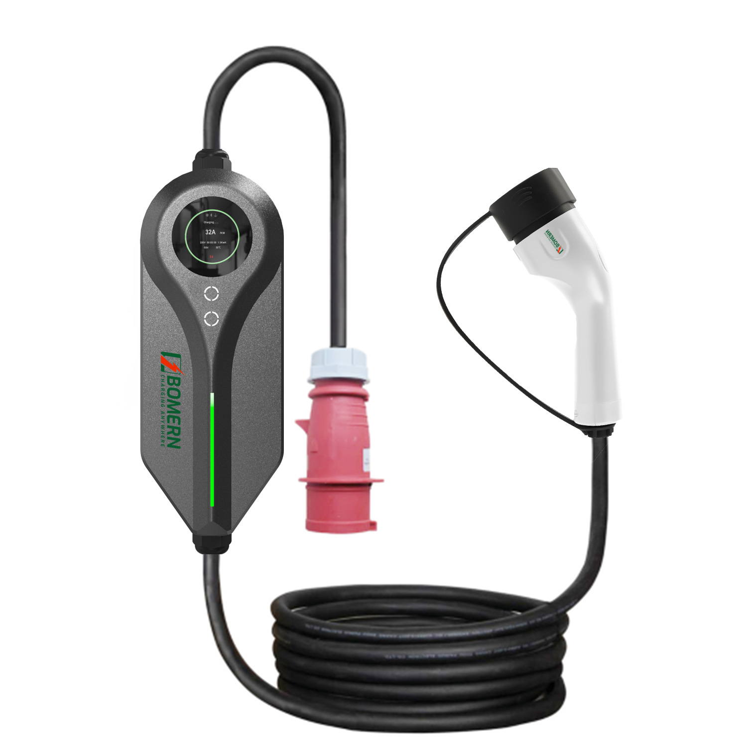 家用充电桩刷卡美标壁挂式32A快充交流电动车充电器可调节电流