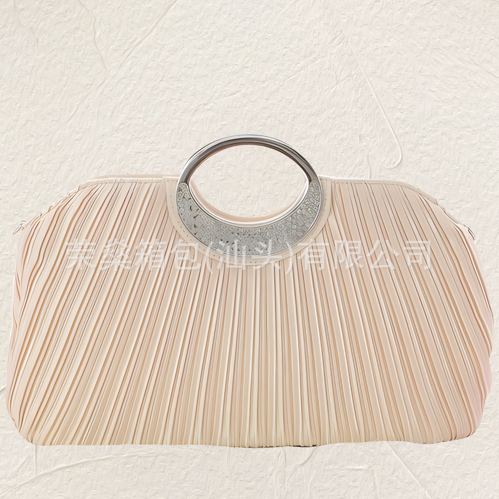Comercio electrónico transfronterizo estilo japonés europeo y americano plisado diamante hardware banquete bolso de vestir bolso de embrague bolso de noche bolsa de fiesta