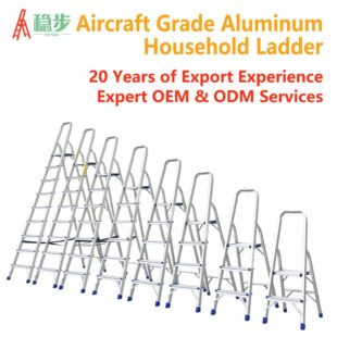 ODM/OEM All Aluminum Handrail Ladder, Thick Anti-Slip Treads