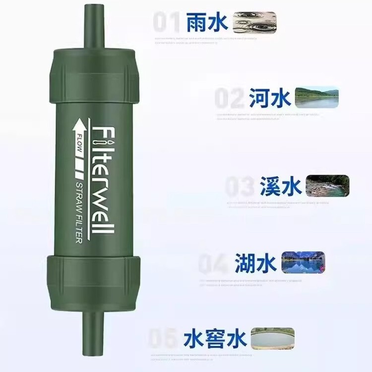 Outdoor Survival Water Purifier, Portable Direct Drinking Water Filter, Ultrafiltration Membrane Outdoor Survival Water Purifier, Portable Direct Drinking Water Filter, Ultrafiltration Membrane