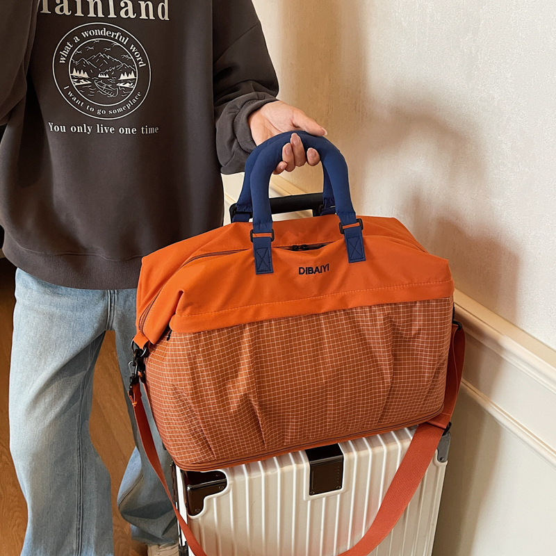 出口美国大容量短途出差手提行李包时尚旅游旅行包收纳运动健身包