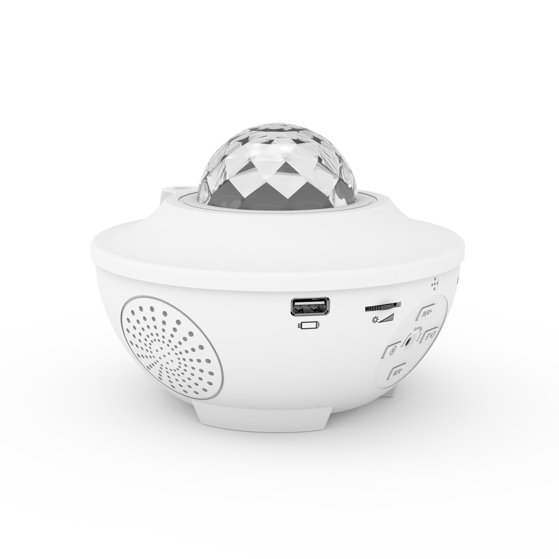 厂家加工定制新全彩音乐星空投影灯免费加印LOGO小夜灯双喇叭音箱