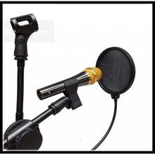 新款圆形双层录音防喷罩主播喊麦麦克风话筒k歌防爆网直播专用