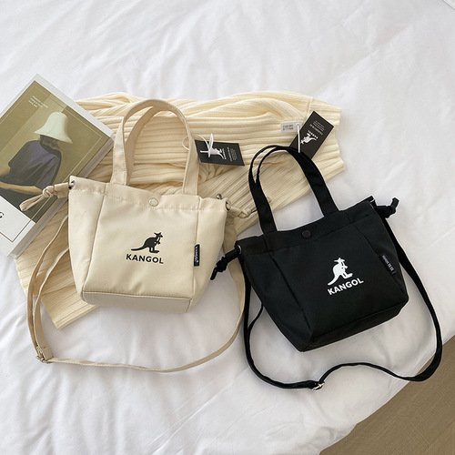 [Manufacturer Wholesale] 2024 New Foreign Trade Bags Korean Style Kangaroo Fashion Shoulder Bag Drawstring Trendy Crossbody Bag
