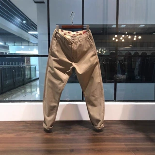 日系复古加绒加厚裤子休闲裤水洗nopants直筒裤hi重磅休闲裤男c纯